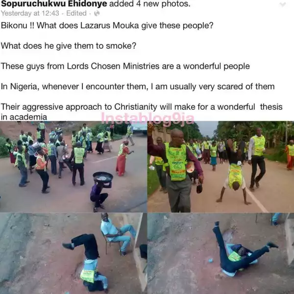 Hilarious Photos: The Lord Chosen Church Members Take Praise And Worship To An Acrobatic Level 